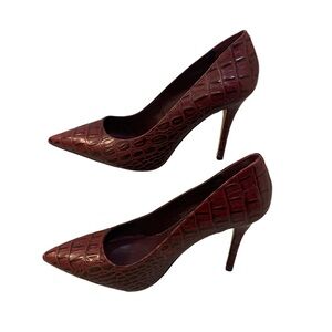 White House Black Market | Olivia Port maroon colored heels size 9